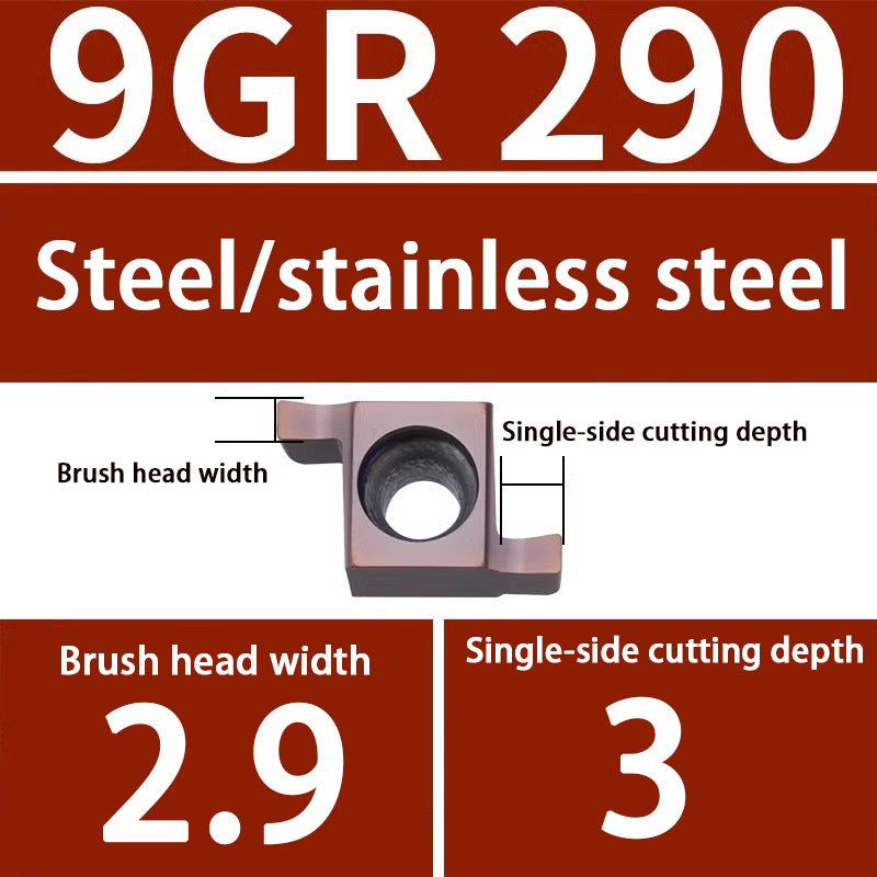 101-Inner hole grooving 7GR 100/150/200 CNC small diameter 8GR/9GR200/250/300 Swiss machine blade Shandong Denso Pricision Tools Co.,Ltd.